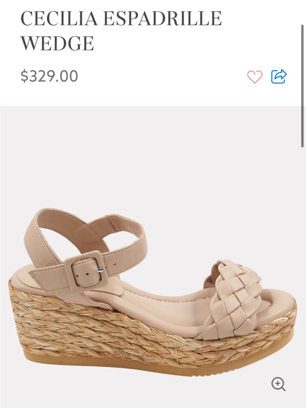 Andre Assous Cecilia Braided Espadrille Wedge Sandal
